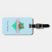 Willemstad Curacao Urlaub Vintag Karibik Gepäckanhänger (Vorderseite horizontal)