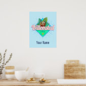 Willemstad Curacao Urlaub Vintag Karibik Poster (Küche)