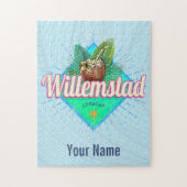 Willemstad Curacao Urlaub Vintag Karibik Puzzle (Vertikal)