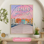 Willemstad: Die bunte Schönheit von Curaçao Poster<br><div class="desc">Willemstad ist die Hauptstadt von Curaçao,  einer Insel der Niederländischen Antillen. Diese animierte Stadt ist berühmt für ihre bunte Architektur und ihren historischen Hafen. Willemstad bietet den Besucherinnen und Besuchern ein schönes Spektakel mit seinen in rosa,  blau und gelb gefärbten holländischen Reihenhäusern.</div>