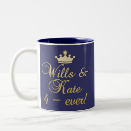Willen u. Kate 4-Ever T - Shirts, Tassen, Zweifarbige Tasse