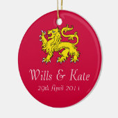 Willen und Kate königliche Hochzeits-Verzierung Keramikornament (Links)