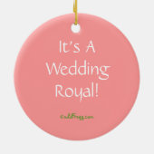 Willen und Kate königliche Keramik Ornament (Hinten)