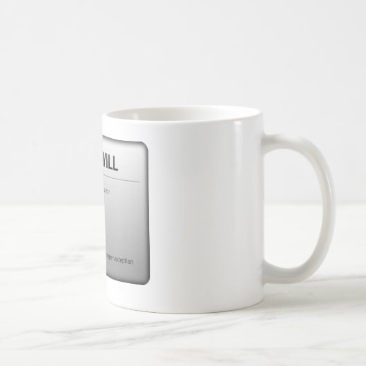 Willensfreiheit Kaffeetasse (Rechts)