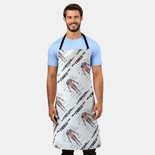 Willenskraft ist wie ein Muskel ausgeübt werden mu Schürze (Getragen)