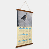 Willet Piper Bird Wall Calendar Wandteppich Mit Holzrahmen (Gewinkelt)