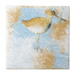 Willet Shorebird Artwork Beach Coastal Living Fliese