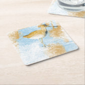 Willet Shorebird Artwork Beach & Coastal Living Rechteckiger Pappuntersetzer (angewinkelt)