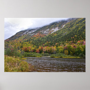 Willey Pond im Herbst. New Hampshire Poster