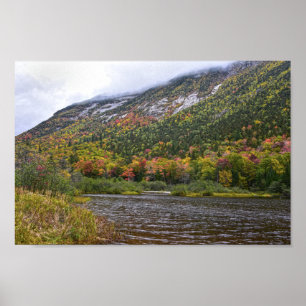 Willey Pond im Herbst. New Hmapshire Poster