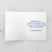 "WILLIAM A. IRVIN Bow" Karte erhalten (Innenseite)