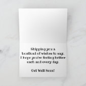 "WILLIAM A. IRVIN in Sepia" Brunnen-Karte Karte (Innenseite)