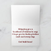 "WILLIAM A. IRVIN" Karte erhalten (Innenseite)