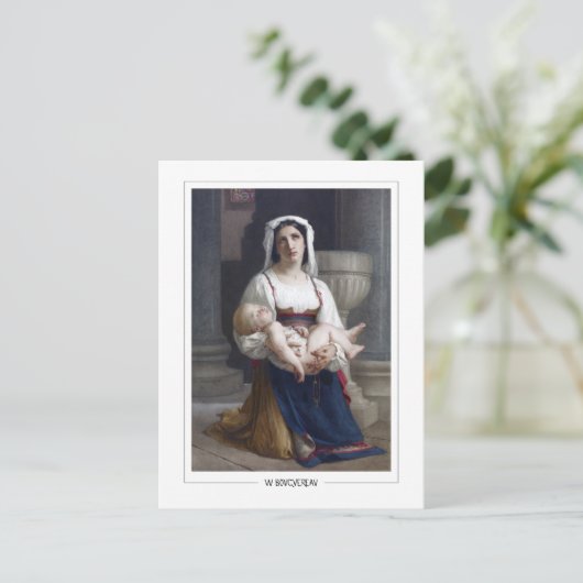 William-Adolphe Bouguereau #172 - Fine Art Postkarte (Stehend Vorderseite)