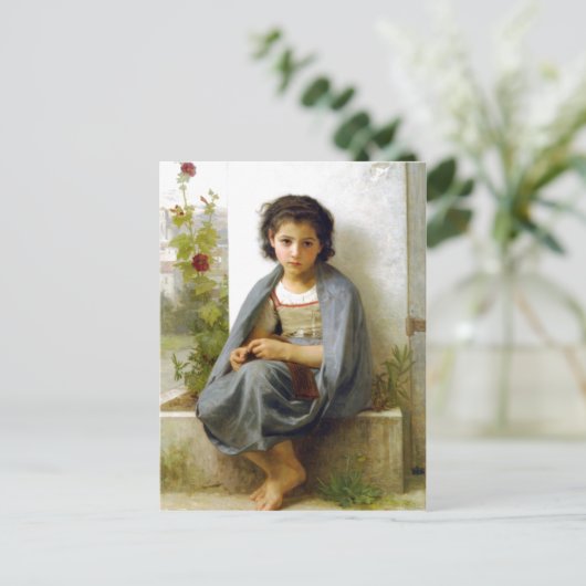 William-Adolphe Bouguereau (1825-1905) - The Littl Postkarte (Stehend Vorderseite)