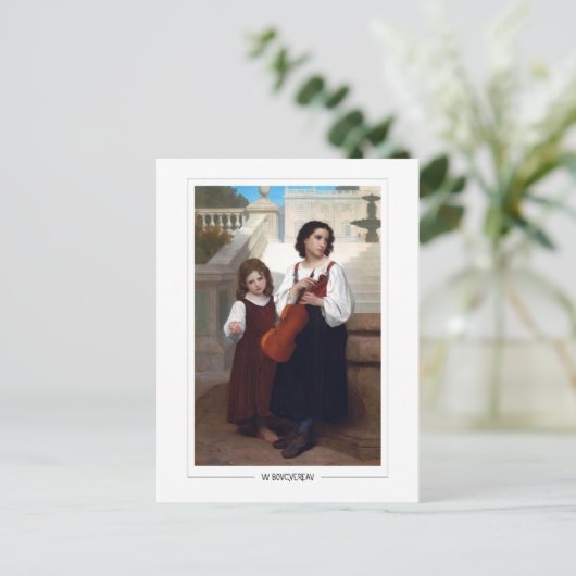 William-Adolphe Bouguereau #223 - Fine Art Postkarte (Stehend Vorderseite)