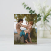 William-Adolphe Bouguereau A Young Girl Defending Postkarte (Stehend Vorderseite)