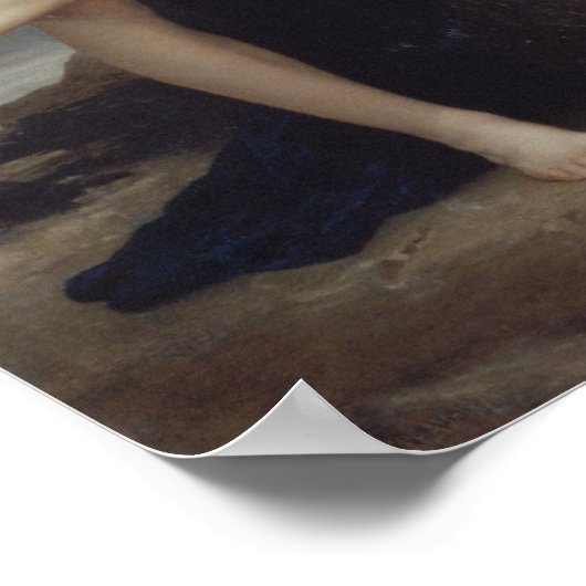 William-Adolphe Bouguereau-After the Bath Poster (Ecke)