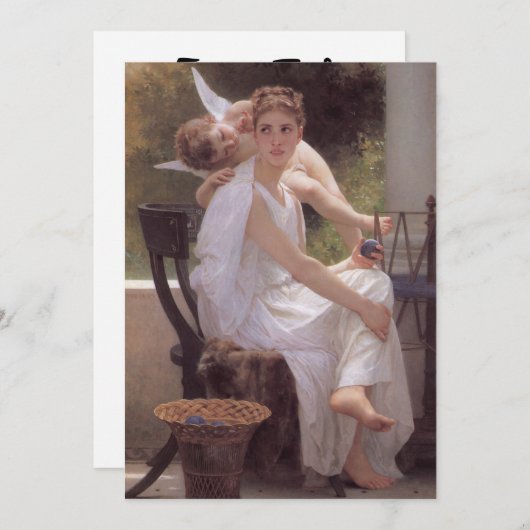 William Adolphe Bouguereau art Einladung (Vorne/Hinten)
