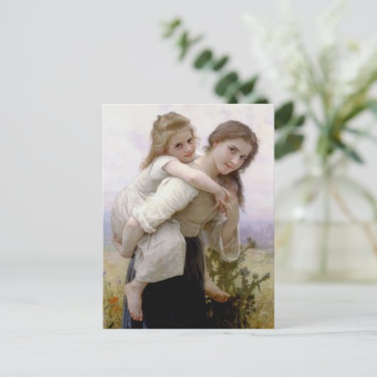 William Adolphe Bouguereau Art Postkarte (Stehend Vorderseite)