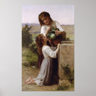 William-Adolphe Bouguereau-At-Fountain Poster