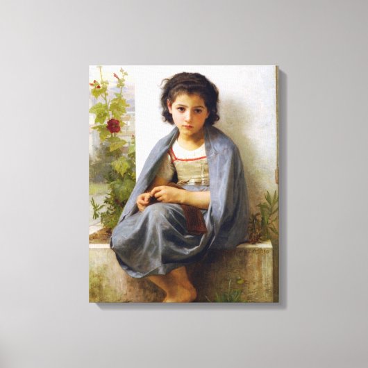 William-Adolphe Bouguereau - Der kleine Knitter Leinwanddruck (Vorderseite)