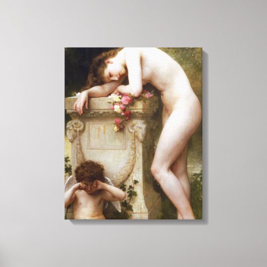 William-Adolphe Bouguereau - Elegy Leinwanddruck (Vorderseite)