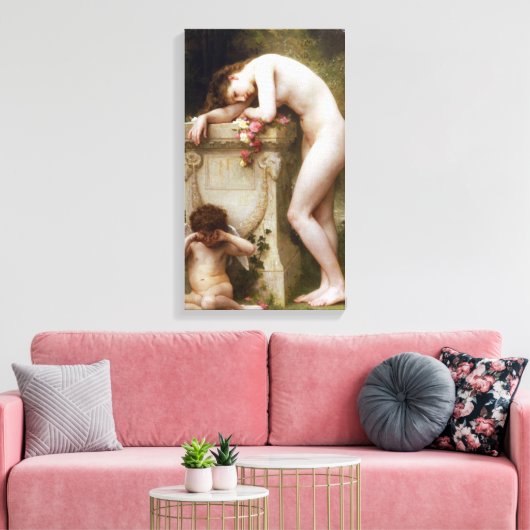 William-Adolphe Bouguereau - Elegy Leinwanddruck (Insitu (Wohnzimmer))