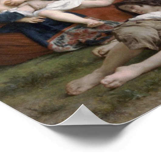 William-Adolphe Bouguereau-Erholung Poster (Ecke)