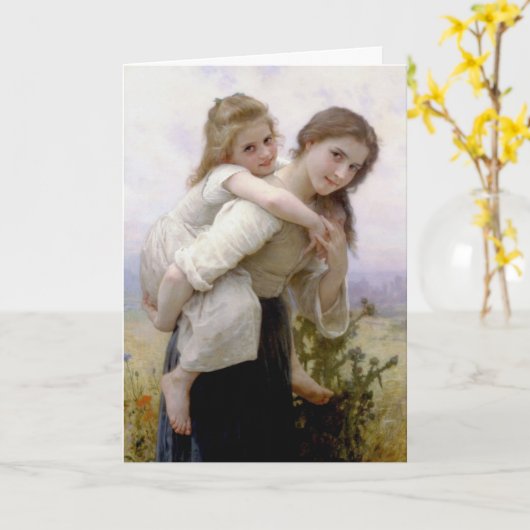 William Adolphe Bouguereau  Karte (Gelbe Blume)