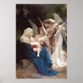 William-Adolphe Bouguereau | Lied der Engel Poster (Vorne)