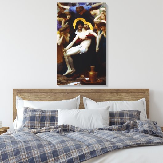 William-Adolphe Bouguereau Pieta Leinwanddruck (Insitu (Schlafzimmer))