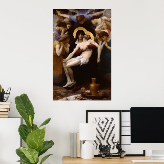 William-Adolphe Bouguereau-Pieta Poster (Heimbüro)