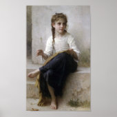 William-Adolphe Bouguereau-Sewing Poster (Vorne)