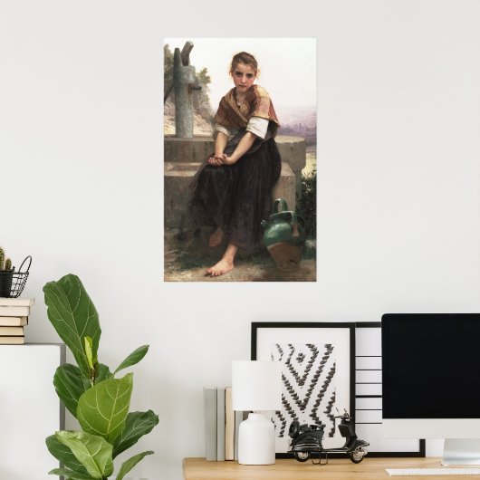 William-Adolphe Bouguereau-The Broken Pitcher Poster (Heimbüro)
