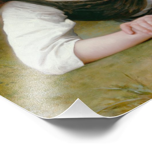 William-Adolphe Bouguereau - The Nut Gatherers Fotodruck (Ecke)