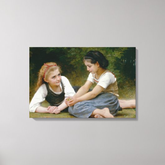 William-Adolphe Bouguereau - The Nut Gatherers Leinwanddruck (Vorderseite)