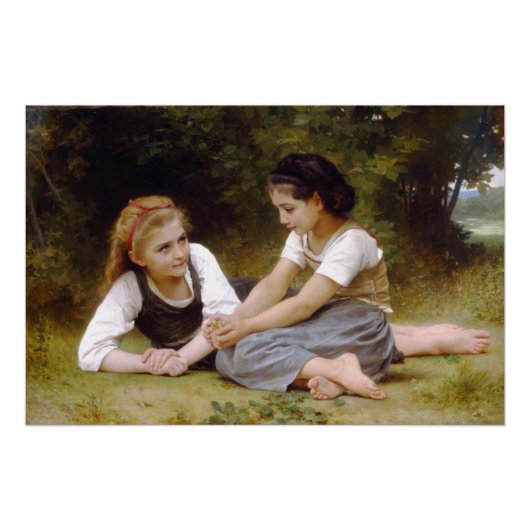 William-Adolphe Bouguereau The Nut Gatherers Poster (Vorderseite)