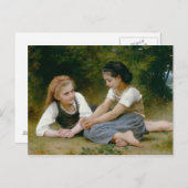 William-Adolphe Bouguereau - The Nut Gatherers Postkarte (Vorne/Hinten)