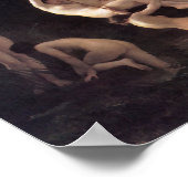 William-Adolphe Bouguereau-The Nymphaeum Poster (Ecke)