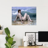 William-Adolphe Bouguereau-The Wave Poster (Heimbüro)