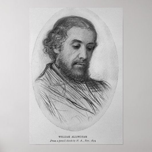 William Allingham, 1874 Poster (Vorne)