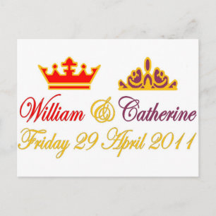 William and Catherine Royal Wedding Postkarte