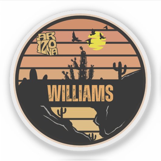 William, Arizona Aufkleber (Vorderseite)
