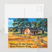 William B. Ide Adobe State Historic Park Postkarte (Vorne/Hinten)