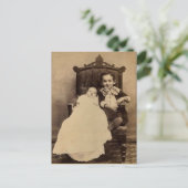 William & baby LAHR, ca. 1880 Postkarte (Stehend Vorderseite)