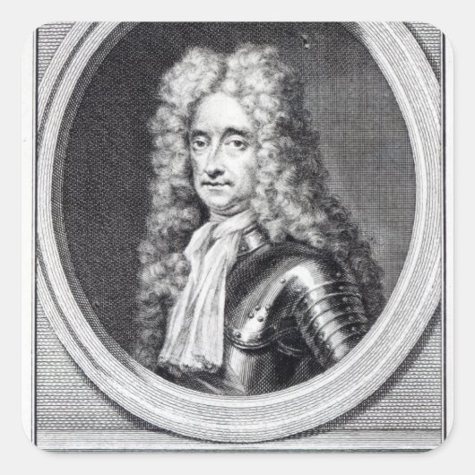 William Bentinck, 1. Earl of Portland Quadratischer Aufkleber (Vorderseite)