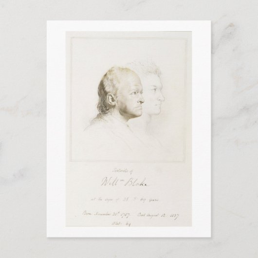 William Blake (1757-1827) in Youth and Age (Graphi Postkarte (Vorderseite)