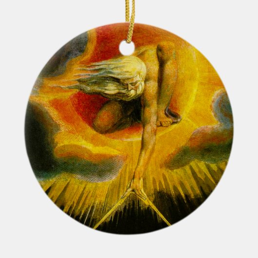 William Blake alt von der Tagesverzierung Keramikornament (Vorne)