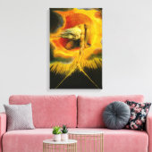 William Blake Ancient of Days Canvas Print Leinwanddruck (Insitu (Wohnzimmer))